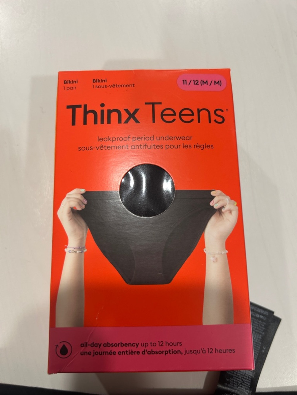 Thinx Teens Bikini Leakproof Period Underwear - Black